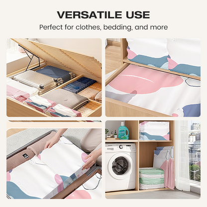 50% OFF No-Pump Large Vacuum Storage Bags – Save Space Keep Clothes Neatly Organized