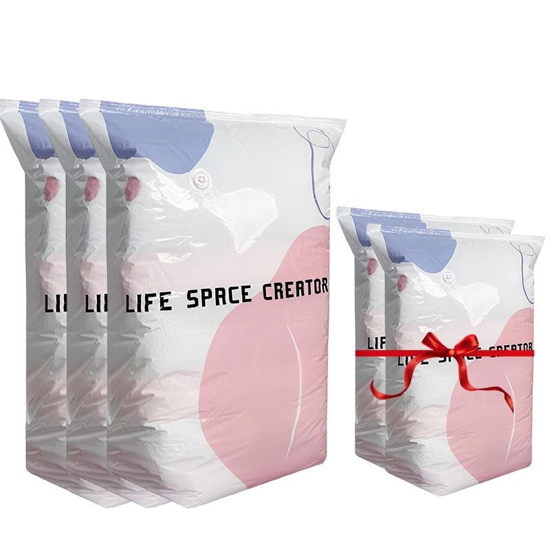 50% OFF No-Pump Large Vacuum Storage Bags – Save Space Keep Clothes Neatly Organized