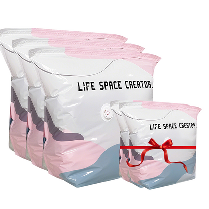 50% OFF No-Pump Large Vacuum Storage Bags – Save Space Keep Clothes Neatly Organized