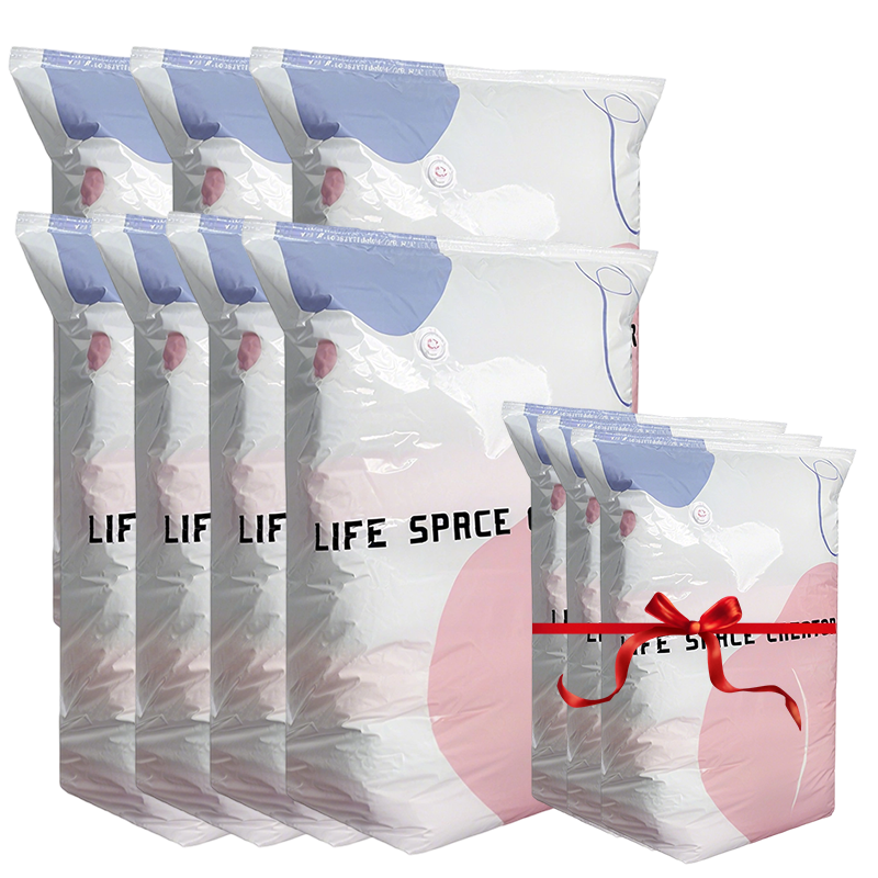 50% OFF No-Pump Large Vacuum Storage Bags – Save Space Keep Clothes Neatly Organized
