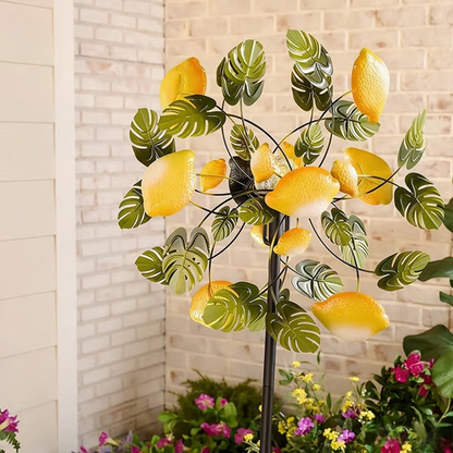 Solar-Powered Wind Spinner for Garden