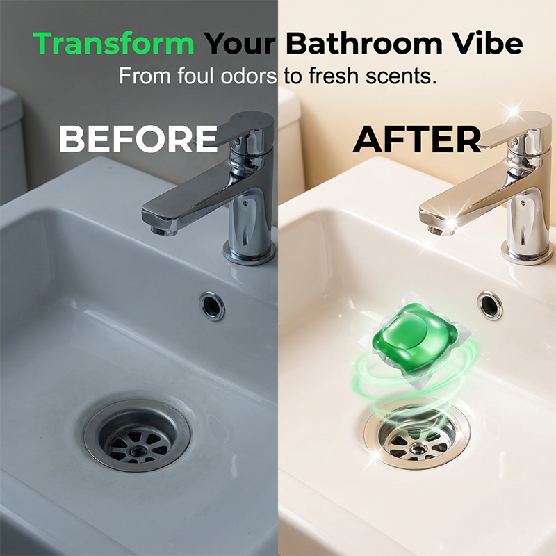 2026 HOT SALE50K+ SOLD! 50% OFF! Drain Deodorizer Pods – Bio‑enzyme formula neutralizes smells at the source. Instant fresh scent, no harsh chemicals. Say goodbye to embarrassing odours.