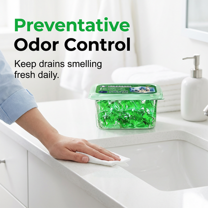 2026 HOT SALE50K+ SOLD! 50% OFF! Drain Deodorizer Pods – Bio‑enzyme formula neutralizes smells at the source. Instant fresh scent, no harsh chemicals. Say goodbye to embarrassing odours.