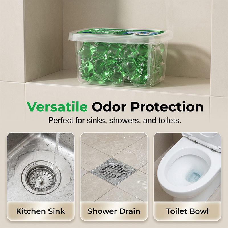 2026 HOT SALE50K+ SOLD! 50% OFF! Drain Deodorizer Pods – Bio‑enzyme formula neutralizes smells at the source. Instant fresh scent, no harsh chemicals. Say goodbye to embarrassing odours.