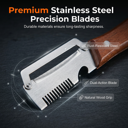 3-in-1 Scallion Shredder & Peeler Kitchen Tool