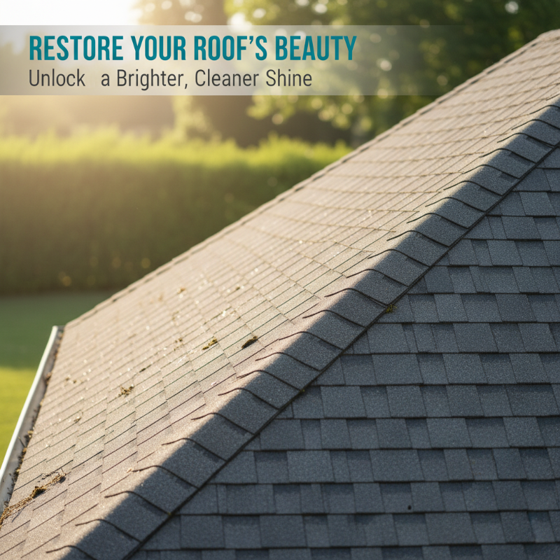 Multi-Surface Roof Moss & Algae Cleaner Spray – Spray, Rinse, and Watch It Shine! Tough on moss, gentle on plants – a cleaner roof in minutes.