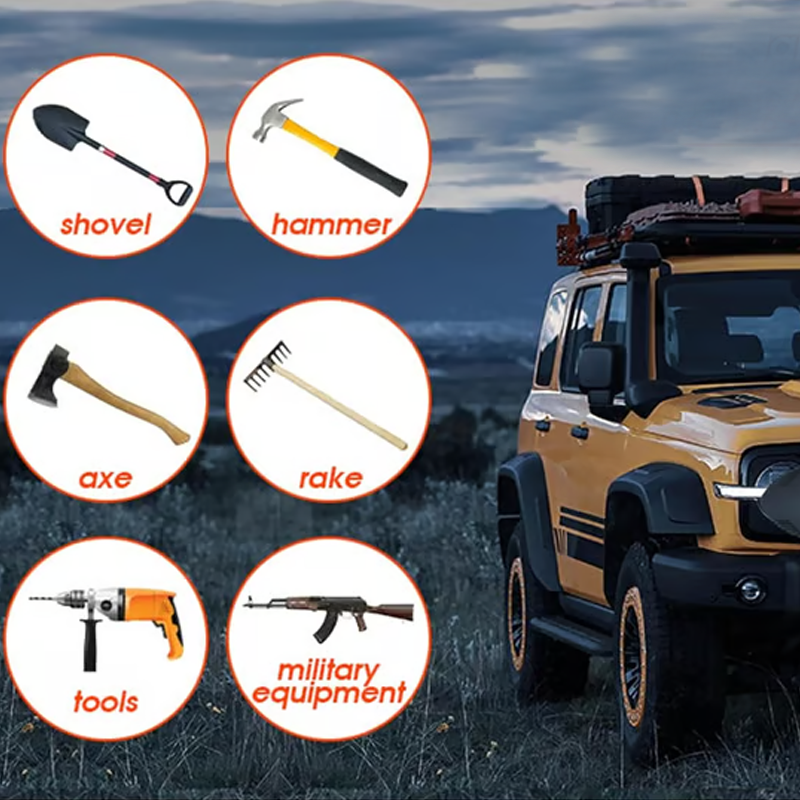 Heavy-Duty Tool Holder Clamps – Secure Axes, Shovels & Roof Rack Equipment