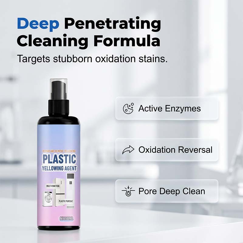 50% OFF NOW Multi‑Purpose Plastic Yellowing Remover Spray – From Yellowed to Bright White in Seconds! No scrubbing, no replacing – just spray, wait, and restore.