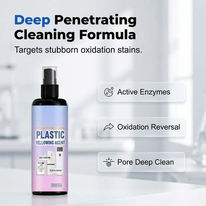 50% OFF NOW Multi‑Purpose Plastic Yellowing Remover Spray – From Yellowed to Bright White in Seconds! No scrubbing, no replacing – just spray, wait, and restore.
