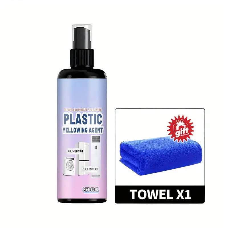 50% OFF NOW Multi‑Purpose Plastic Yellowing Remover Spray – From Yellowed to Bright White in Seconds! No scrubbing, no replacing – just spray, wait, and restore.