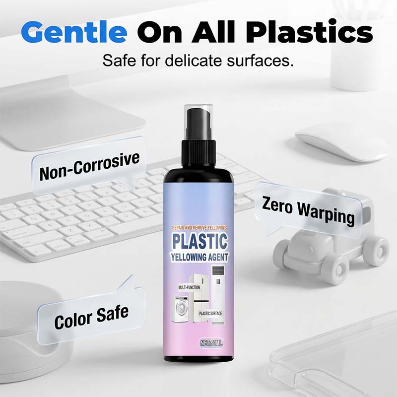 50% OFF NOW Multi‑Purpose Plastic Yellowing Remover Spray – From Yellowed to Bright White in Seconds! No scrubbing, no replacing – just spray, wait, and restore.