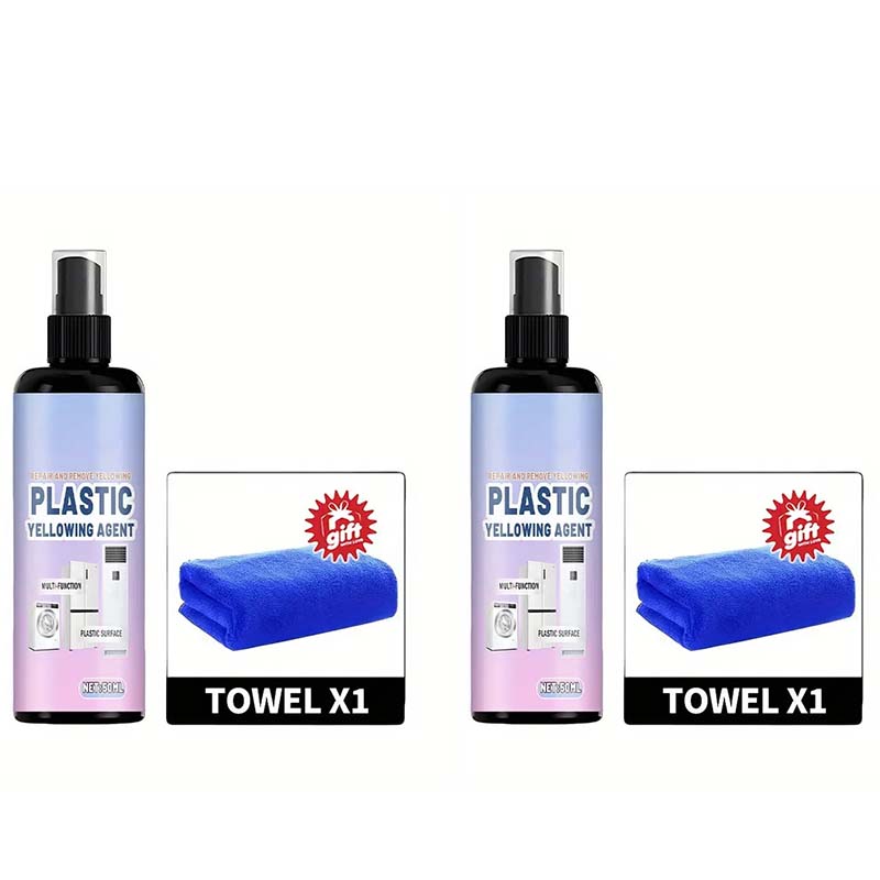 50% OFF NOW Multi‑Purpose Plastic Yellowing Remover Spray – From Yellowed to Bright White in Seconds! No scrubbing, no replacing – just spray, wait, and restore.