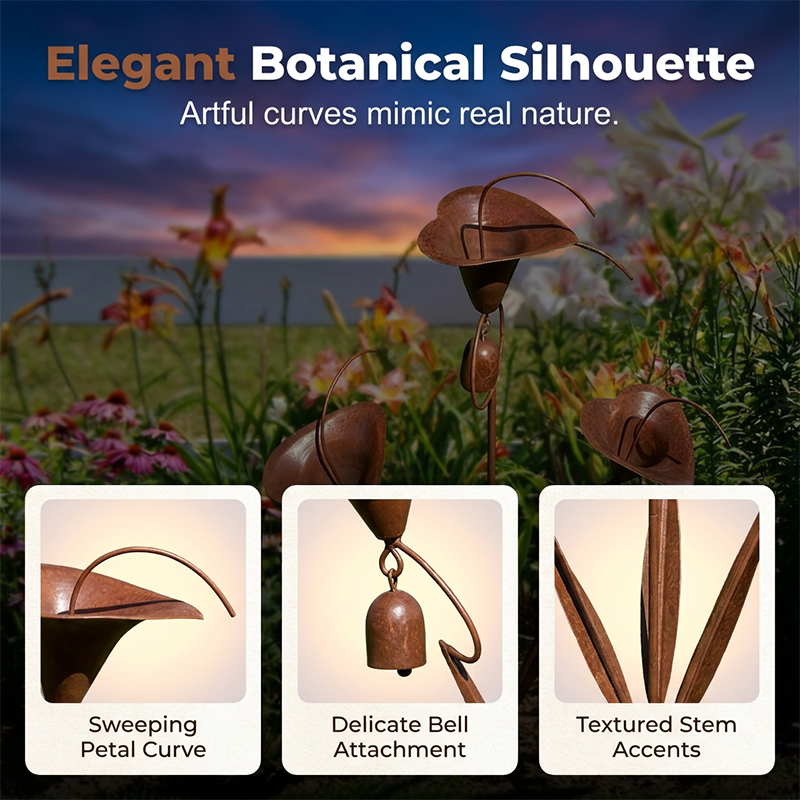 Limited-time 50% offCalla Lily Garden Stake with Bell Chimes