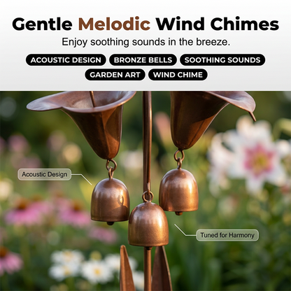 Limited-time 50% offCalla Lily Garden Stake with Bell Chimes