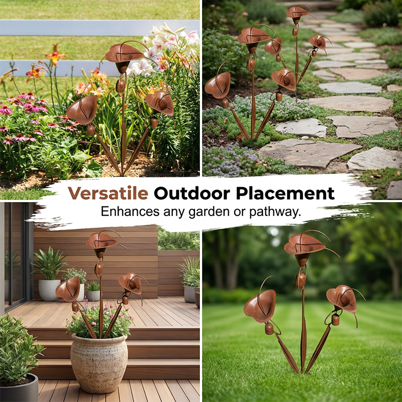 Limited-time 50% offCalla Lily Garden Stake with Bell Chimes
