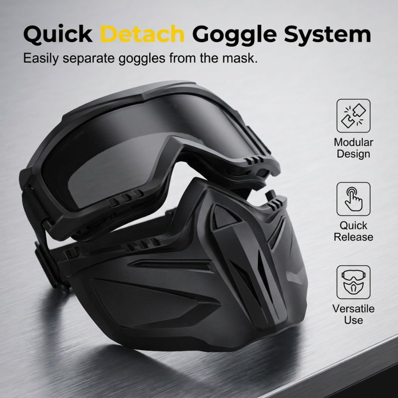 Buy 2 Get 1 FreeDetachable Full Face Goggle Mask