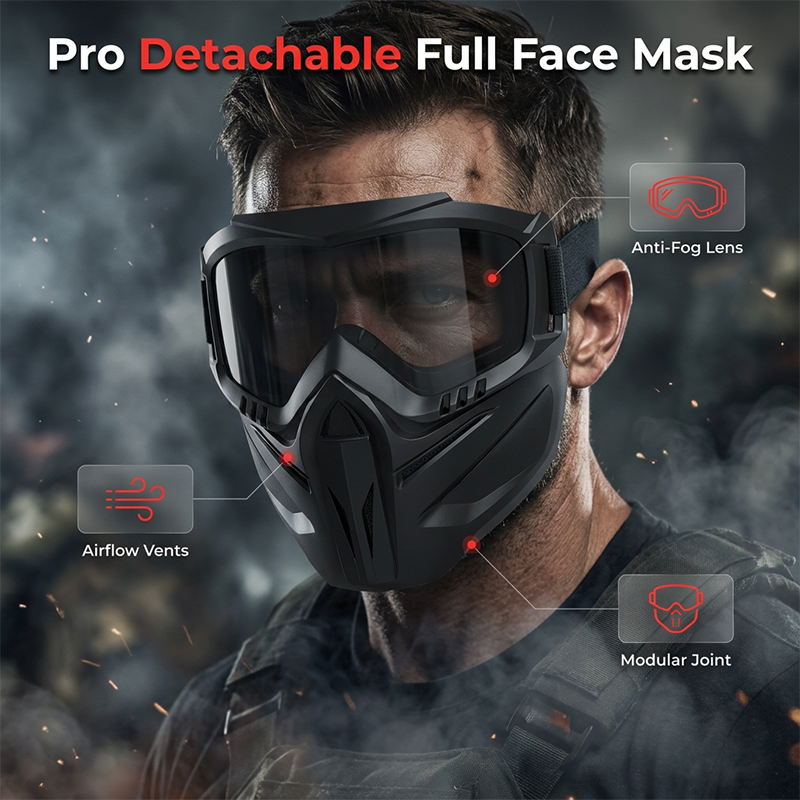 Buy 2 Get 1 FreeDetachable Full Face Goggle Mask