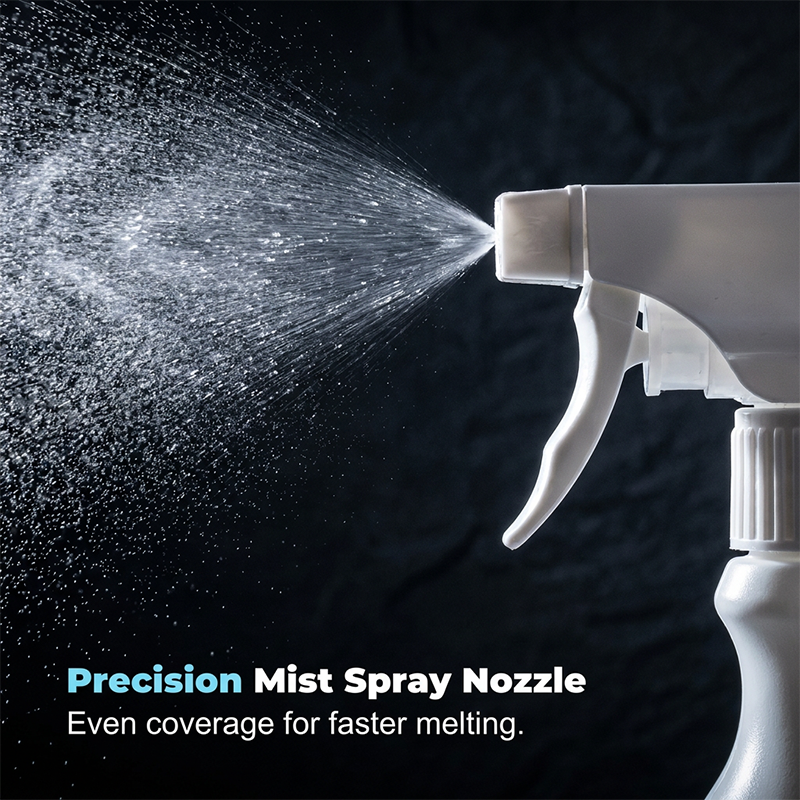 Extra-Large Capacity Refrigerator De-Icing Spray – One Bottle Works Like Three