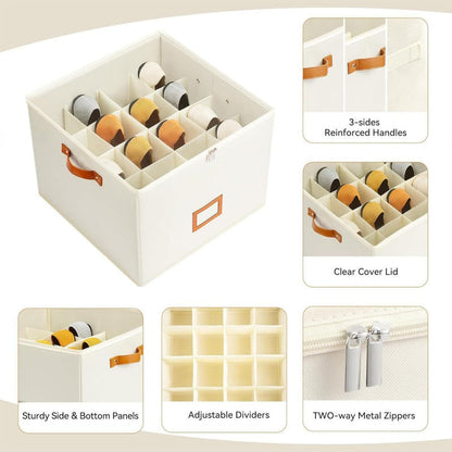 50% OFF NOW! Space Saving Foldable Shoe Organizer – Large Capacity & Clear Top – Dustproof Storage Box for Sneakers