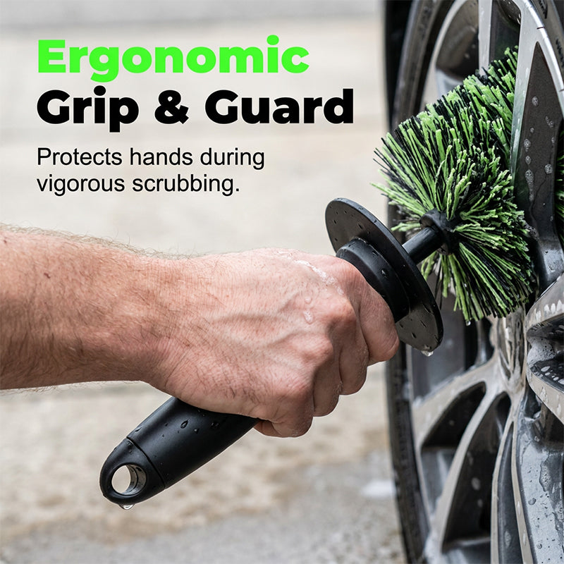 Wheel Barrel Cleaning Brush – Deep Reach Microfiber for Rims