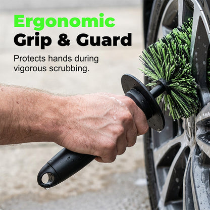 Wheel Barrel Cleaning Brush – Deep Reach Microfiber for Rims