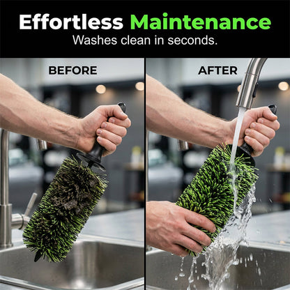 Wheel Barrel Cleaning Brush – Deep Reach Microfiber for Rims