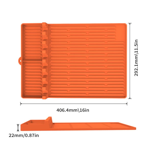 50% Off! Silicone Grill Side Shelf Mat – Heat Resistant BBQ Tool Organizerder voor Keuken & Barbecue