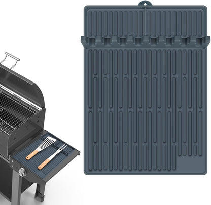 50% Off! Silicone Grill Side Shelf Mat – Heat Resistant BBQ Tool Organizerder voor Keuken & Barbecue