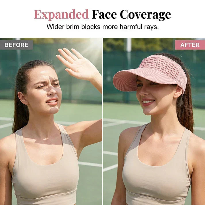 Women's UV-Protective Ponytail Sun Hat