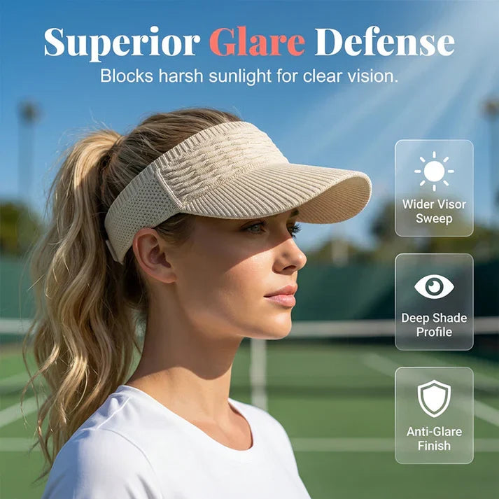 Women's UV-Protective Ponytail Sun Hat