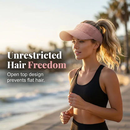 Women's UV-Protective Ponytail Sun Hat