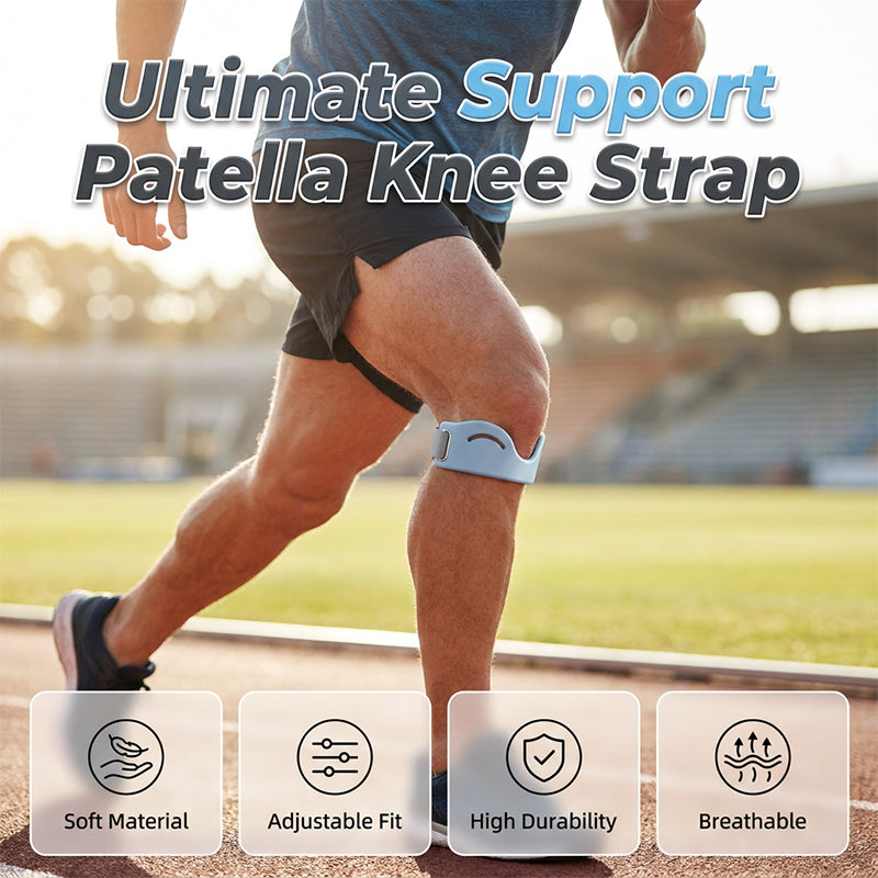 Limited-Time 50% OFFBreathable Shock-Absorbing Patella Brace 8mm V-Shaped Support, Adjustable Fit & Cool Comfort