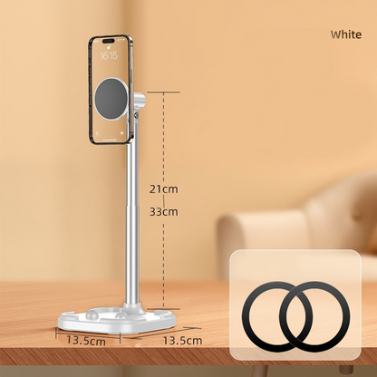 50K+ SOLD!Magnetic Overhead Phone Stand – 360° Rotation, Height Adjustable for Cooking & Crafting Videos