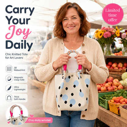 LIMITED-TIME 40% OFF! Cute Polka Dot Handbag for Women – Classic Dot Print, Roomy, Everyday Chic