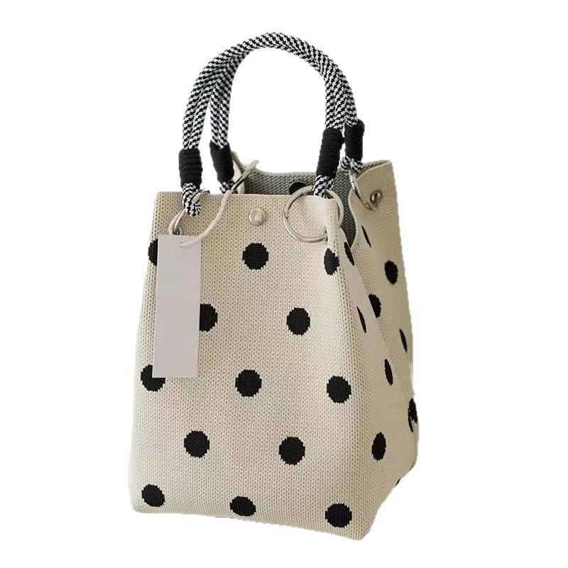 LIMITED-TIME 40% OFF! Cute Polka Dot Handbag for Women – Classic Dot Print, Roomy, Everyday Chic