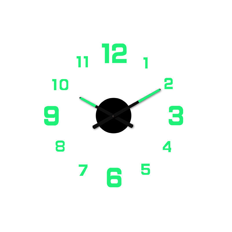 2026 HOT SALE3D DIY Luminous Acrylic Wall Clock Set