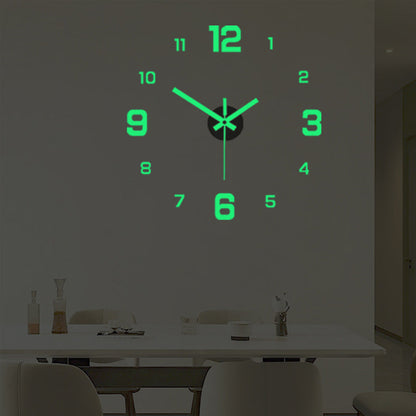 2026 HOT SALE3D DIY Luminous Acrylic Wall Clock Set