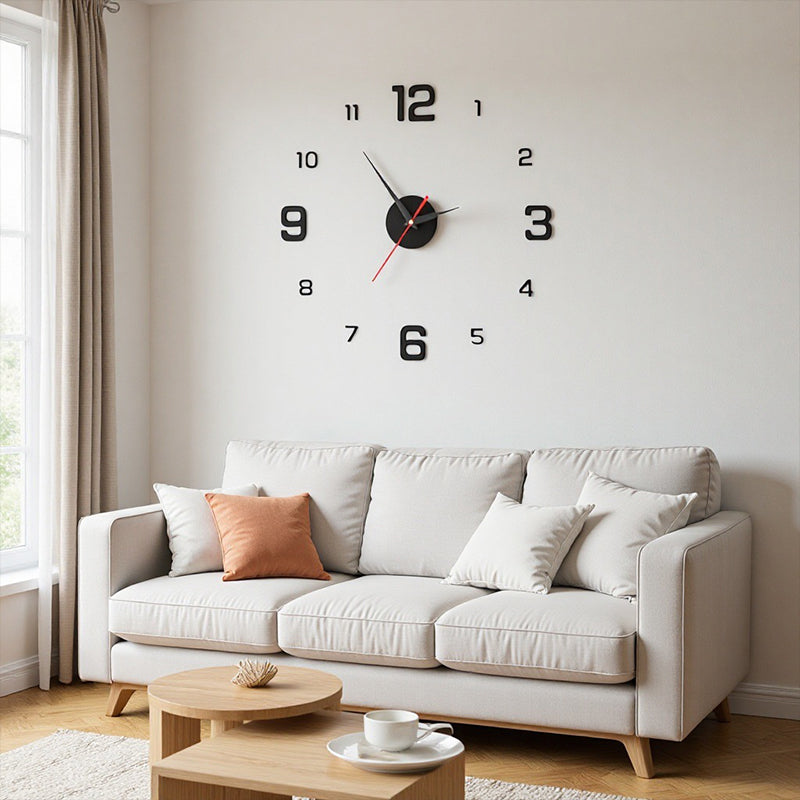 2026 HOT SALE3D DIY Luminous Acrylic Wall Clock Set
