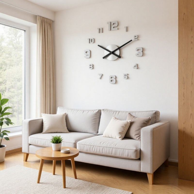 2026 HOT SALE3D DIY Luminous Acrylic Wall Clock Set