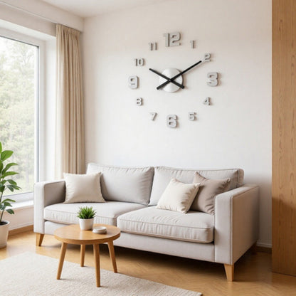 2026 HOT SALE3D DIY Luminous Acrylic Wall Clock Set