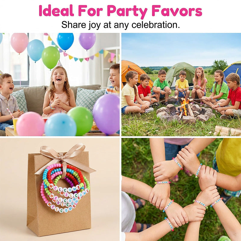 Pack of 25 Welcome Bead Bracelets – Strengthen Classroom Friendship & Spread Warm Kindness!