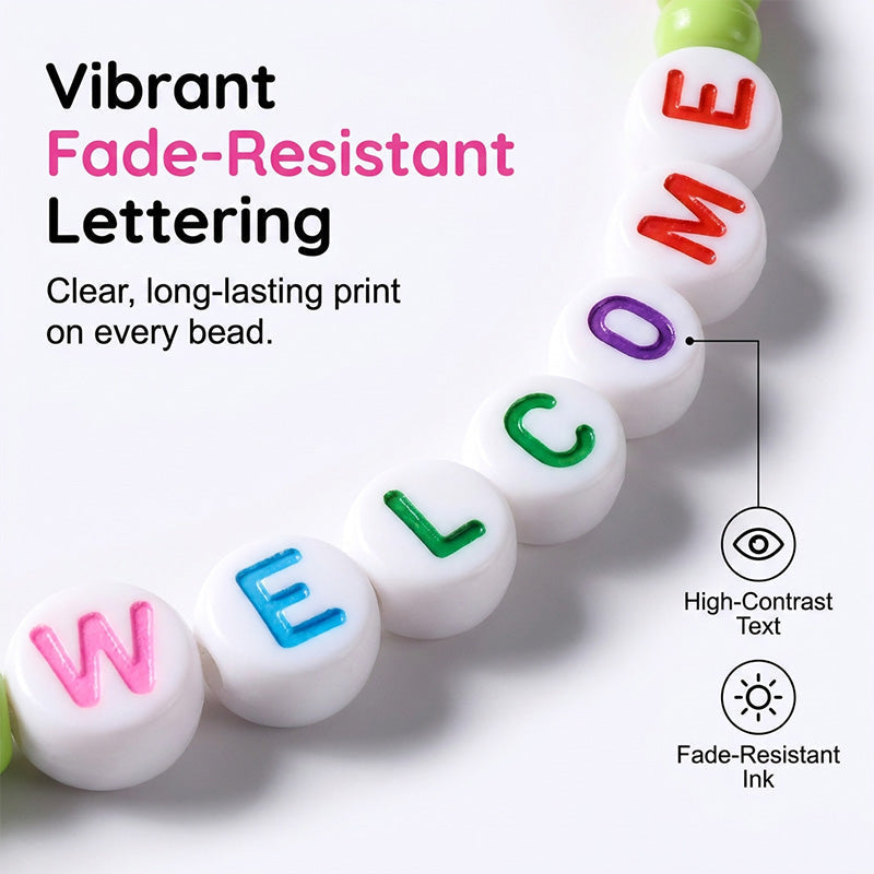 Pack of 25 Welcome Bead Bracelets – Strengthen Classroom Friendship & Spread Warm Kindness!