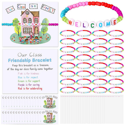 Pack of 25 Welcome Bead Bracelets – Strengthen Classroom Friendship & Spread Warm Kindness!