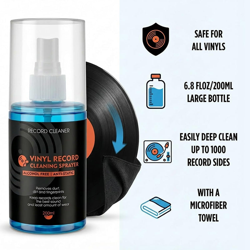 BUY 2 GET 1 FREE !! Anti-Static Vinyl Record Cleaning Spray