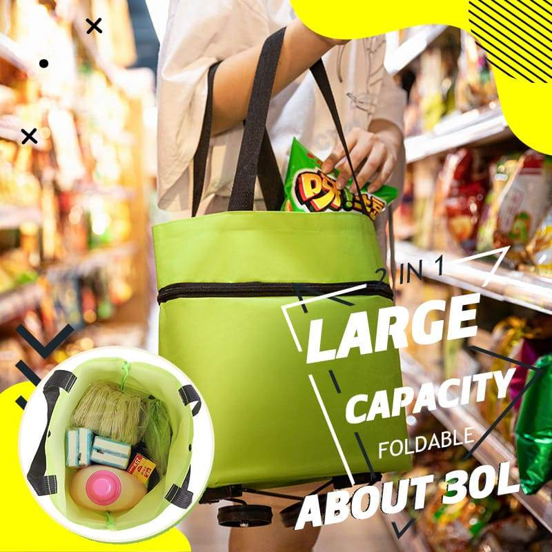 HOT SALE 50% OFFFoldable 2-in-1 Shopping Bag