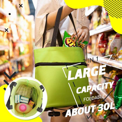 HOT SALE 50% OFFFoldable 2-in-1 Shopping Bag