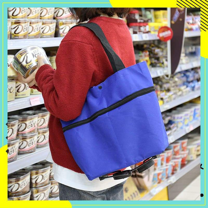 HOT SALE 50% OFFFoldable 2-in-1 Shopping Bag