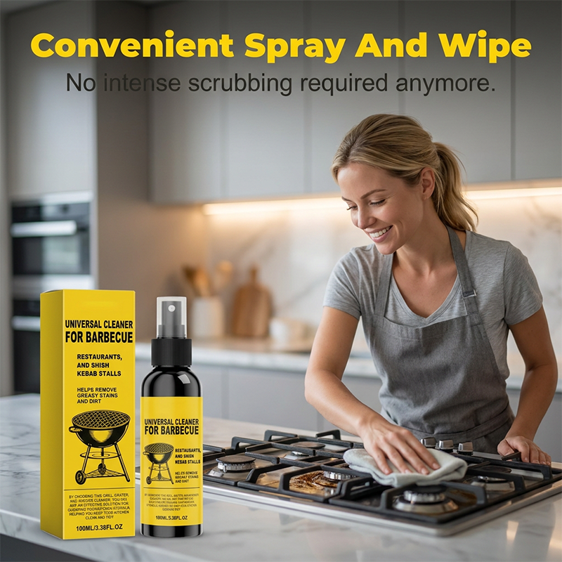 Buy 3 Get 2 Free Heavy-duty BBQ Cleaner – dissolves carbon, grease, and baked-on grime!