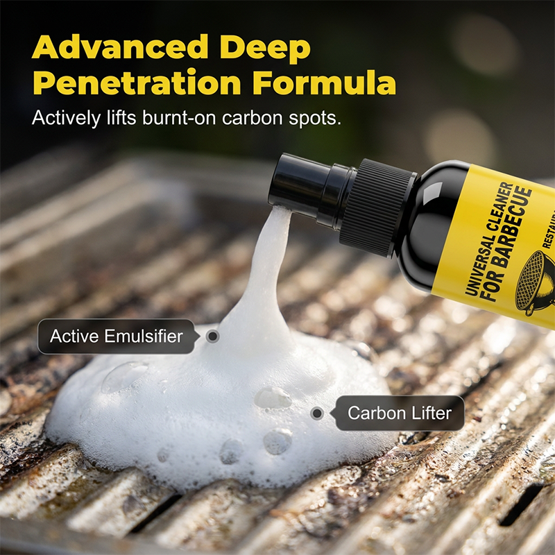 Buy 3 Get 2 Free Heavy-duty BBQ Cleaner – dissolves carbon, grease, and baked-on grime!