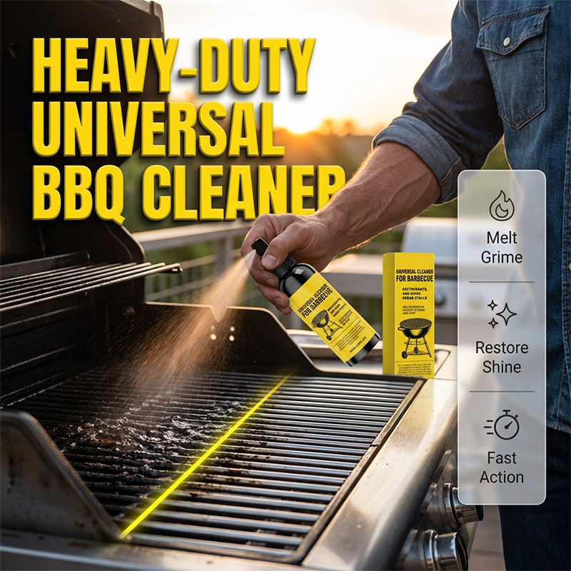 Buy 3 Get 2 Free Heavy-duty BBQ Cleaner – dissolves carbon, grease, and baked-on grime!